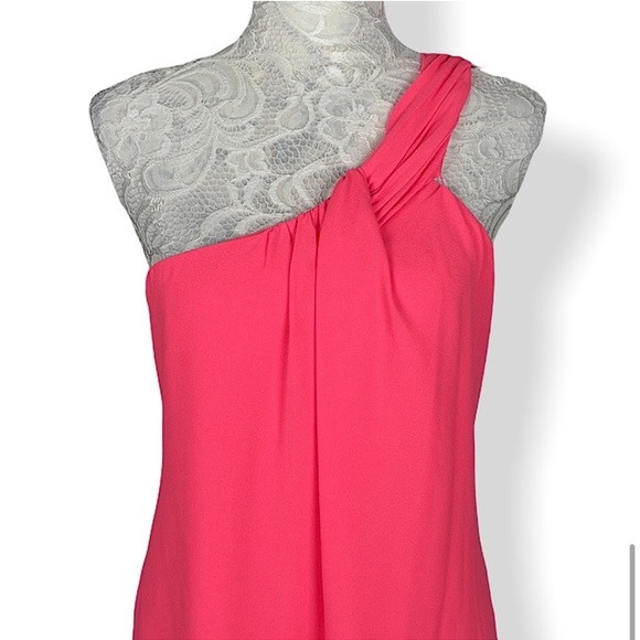 CeCe Cynthia Steffe Aubrey Off The Shoulder Shift Dress Pink Size 12 Dressy - Picture 3 of 5
